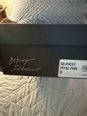 Betsey Johnson Black Shoe Box with White Label